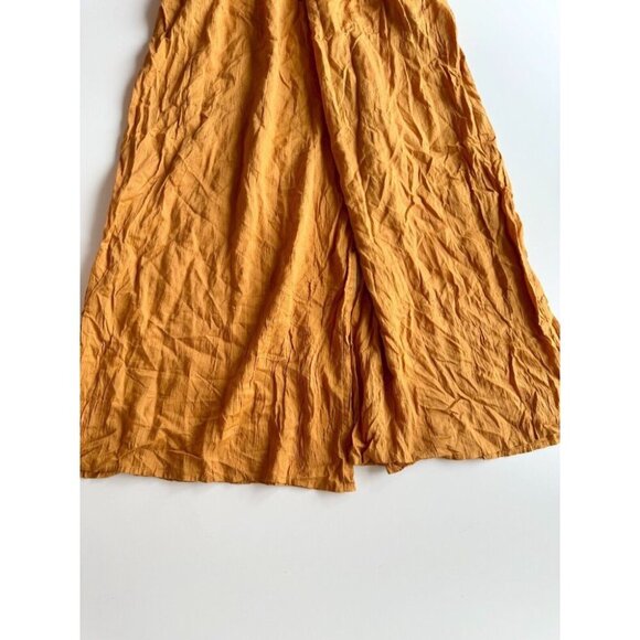 Aritzia WILFRED Nanterre Amber Earth Gold Modal Culottes Cropped Pants, Size S - Picture 3 of 15